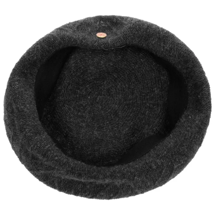 Women Berets Mayser Bina Wollbaske Anthracite