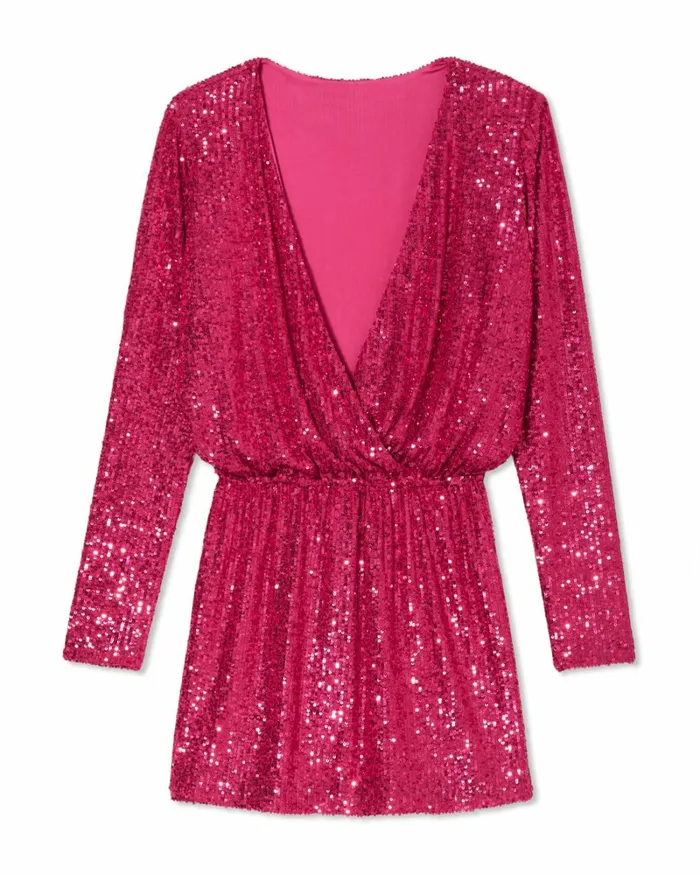 Women Blair Sequin Mini Dress Pink Starlight Ramy Brook Dresses Women Blair Sequin Mini Dress Pink Starlight Ramy Brook Dresses