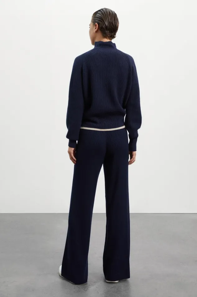 Women Blue Ginko Knitted Jumper Ecoalf Knitwear