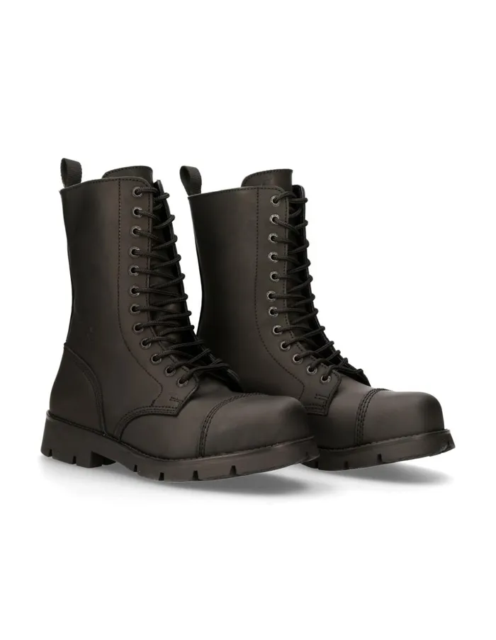 Women Boot Black Ranger With Laces MRanger112mtS1 New Rock Military