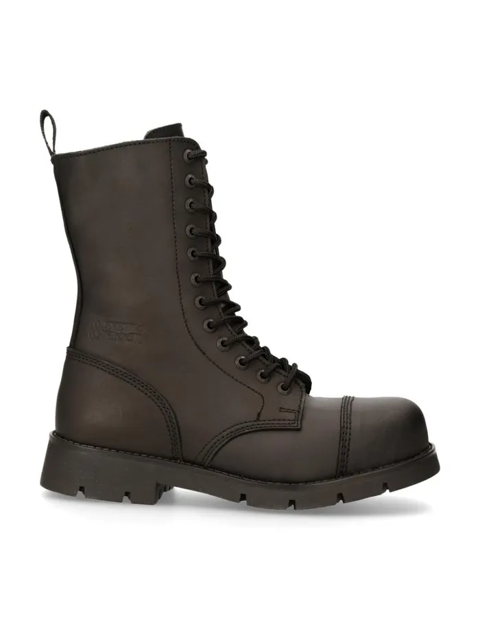 Women Boot Black Ranger With Laces MRanger112mtS1 New Rock Military Women Boot Black Ranger With Laces MRanger112mtS1 New Rock Military