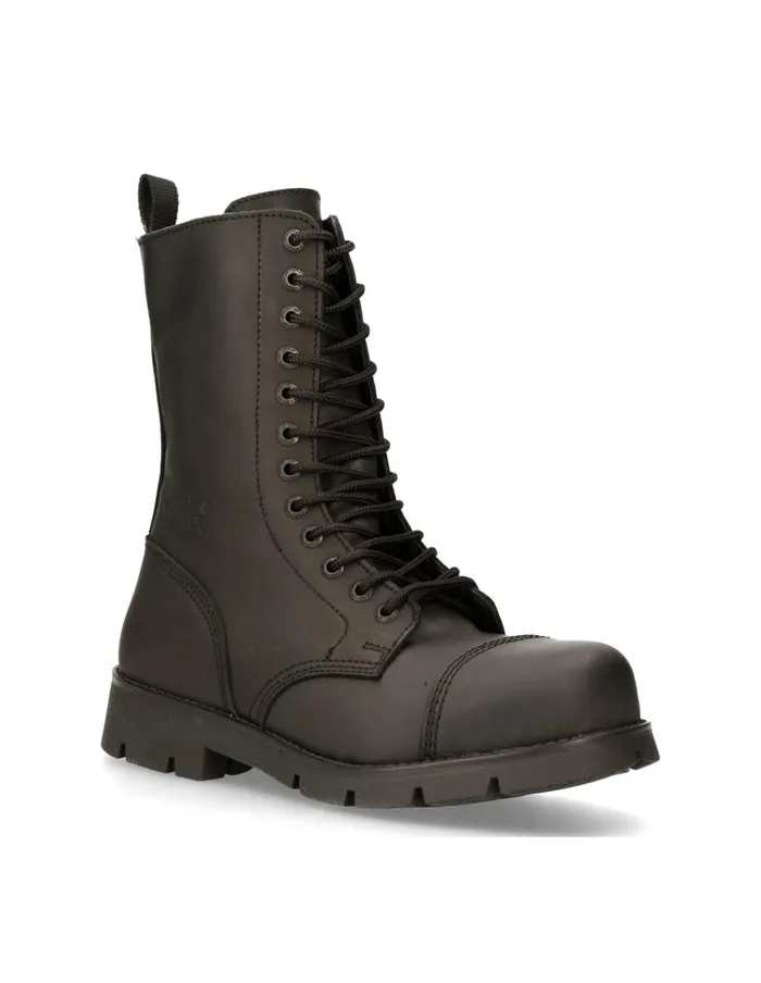 Women Boot Black Ranger With Laces MRanger112mtS1 New Rock Military Women Boot Black Ranger With Laces MRanger112mtS1 New Rock Military