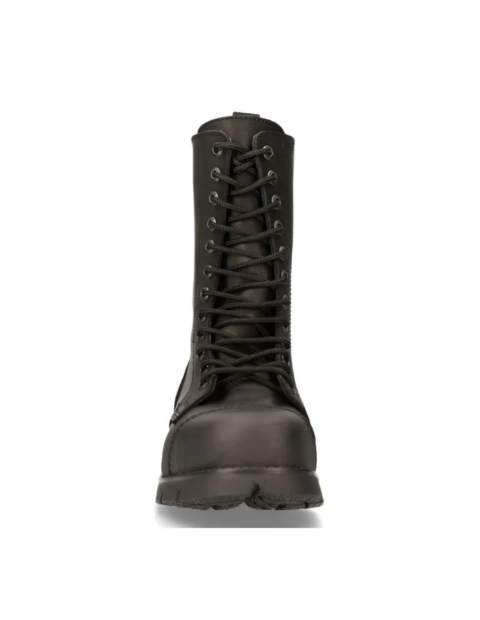 Women Boot Black Ranger With Laces MRanger112mtS1 New Rock Military Women Boot Black Ranger With Laces MRanger112mtS1 New Rock Military