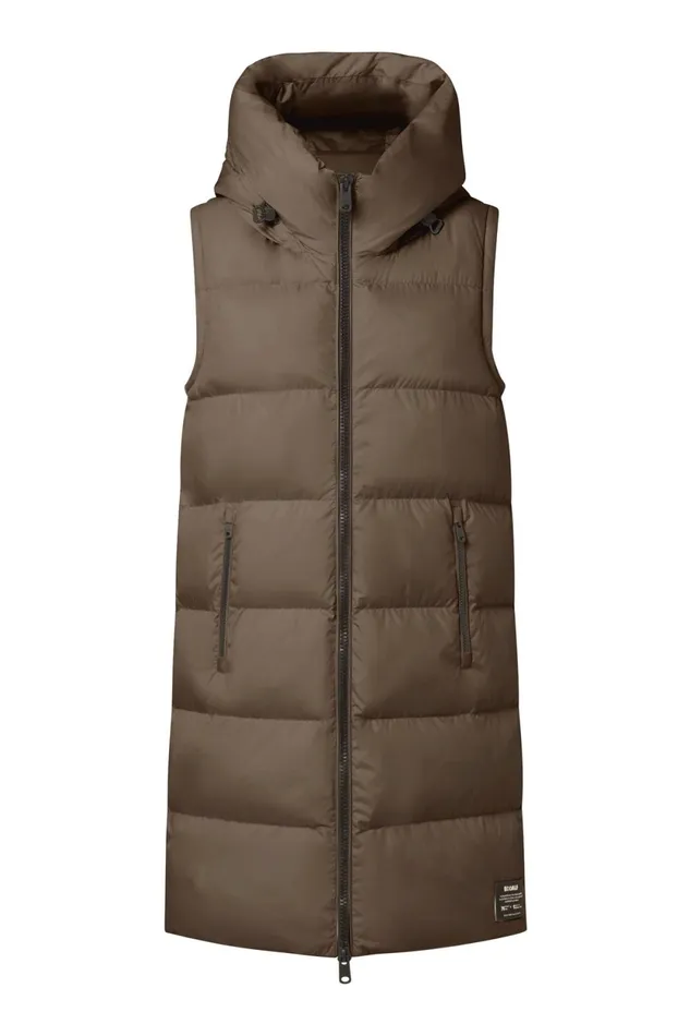 Women Brown Manlie Waistcoat Ecoalf Coats And Jackets