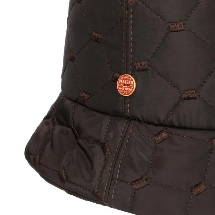 Women Bucket Hats Mayser Doriet Bucket Fabric Hat With Quilted Pattern Brown Women Bucket Hats Mayser Doriet Bucket Fabric Hat With Quilted Pattern Brown