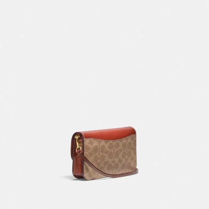 Women Clutches Coach Hayden Crossbody In Signature Canvas Brasstanrust