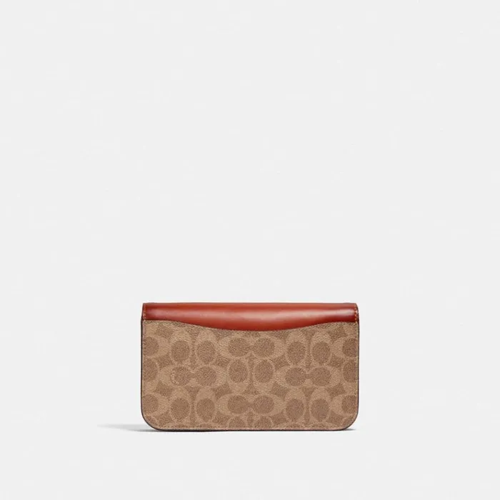 Women Clutches Coach Hayden Crossbody In Signature Canvas Brasstanrust