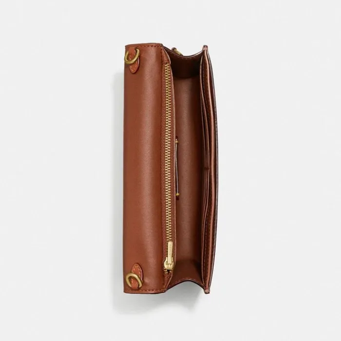 Women Clutches Coach Hayden Crossbody In Signature Canvas Brasstanrust