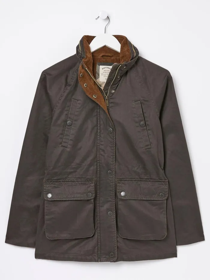 Women Coats and Jackets Fat Face Brown Sussex Heritage Coat