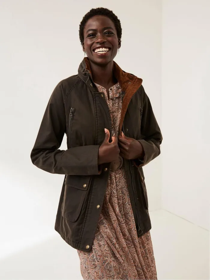 Women Coats and Jackets Fat Face Brown Sussex Jacket