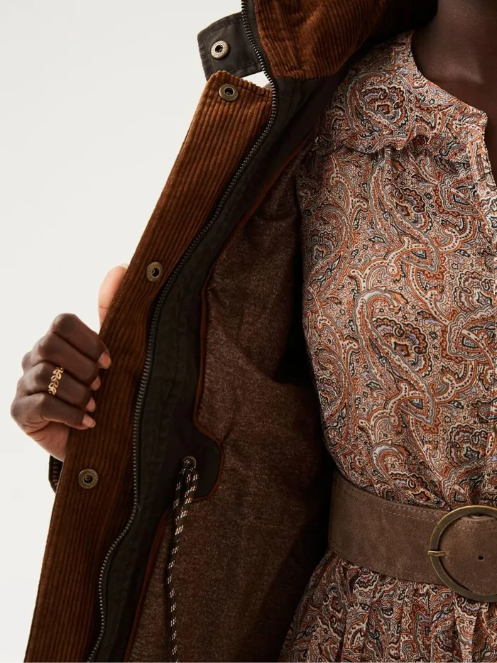 Women Coats and Jackets Fat Face Brown Sussex Jacket