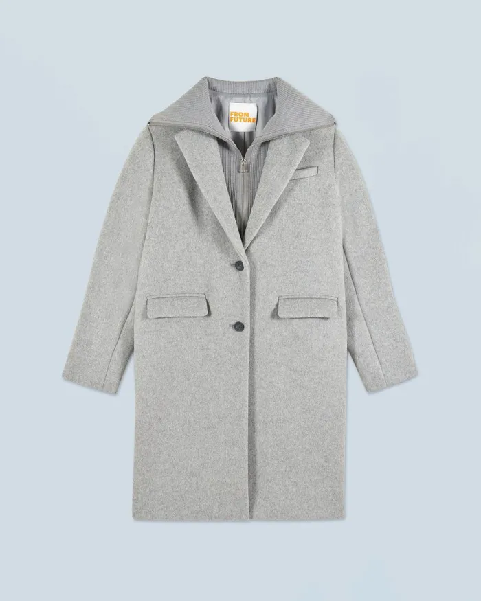 Women Coats and Jackets From Future Outerwear Manteau Light Heather Gray