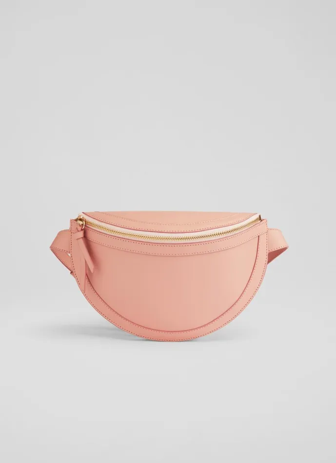 Women CrossBody Bags LKBennett Greta Pink Leather CrossBody Bag Women CrossBody Bags LKBennett Greta Pink Leather CrossBody Bag