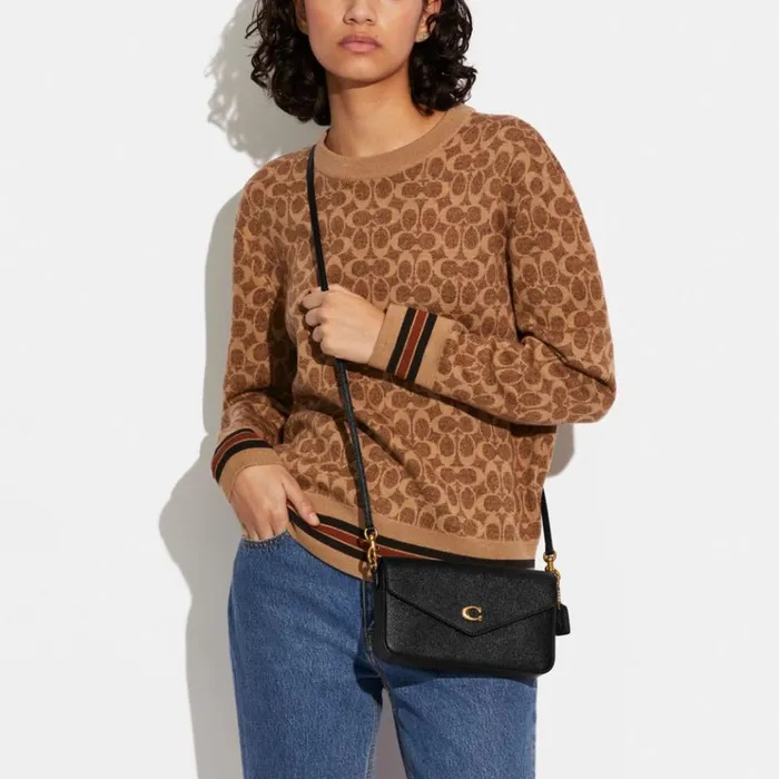Women Crossbody Bags Coach Wyn Crossbody Brassblack