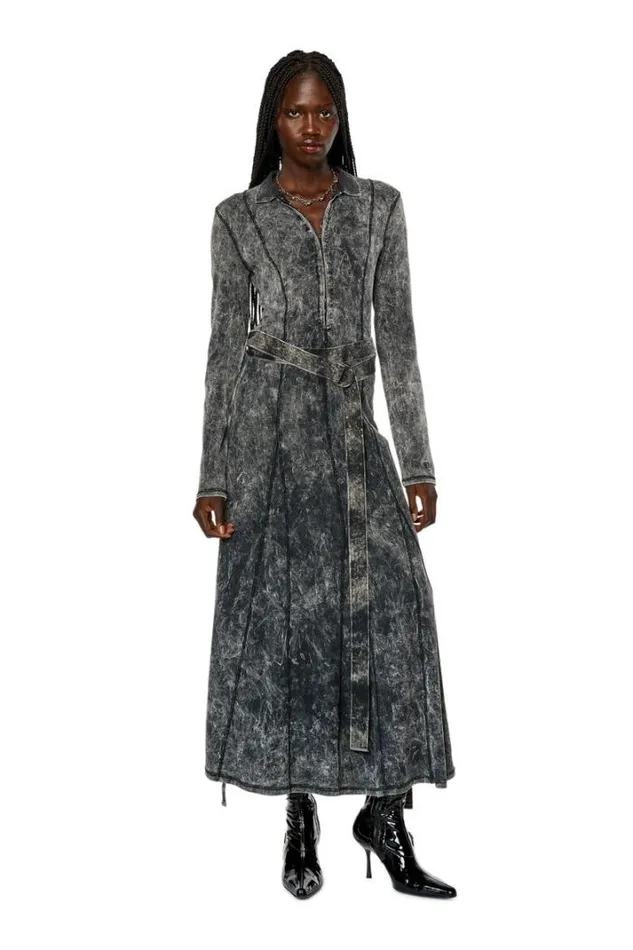 Women DLavalin Black Diesel Dresses And Jumpsuits