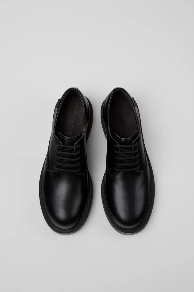Women Dean Black Leather Shoe Camper Formal Shoes Women Dean Black Leather Shoe Camper Formal Shoes