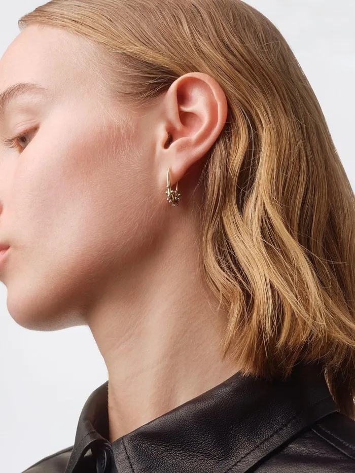Women Elijah 18kt Gold And PalladiumPlated Hoop Earrings Aeyde Earrings