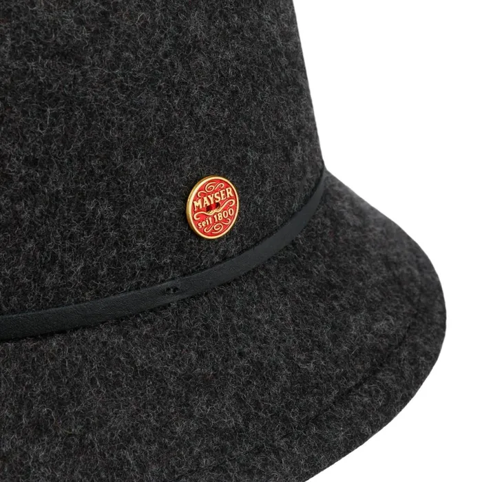 Women Felt Hats Mayser Perry Plus Wool Hat Anthracite Women Felt Hats Mayser Perry Plus Wool Hat Anthracite