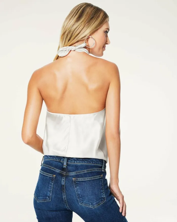 Women Harriet Halter Tank Top Ivory Ramy Brook Tops Women Harriet Halter Tank Top Ivory Ramy Brook Tops