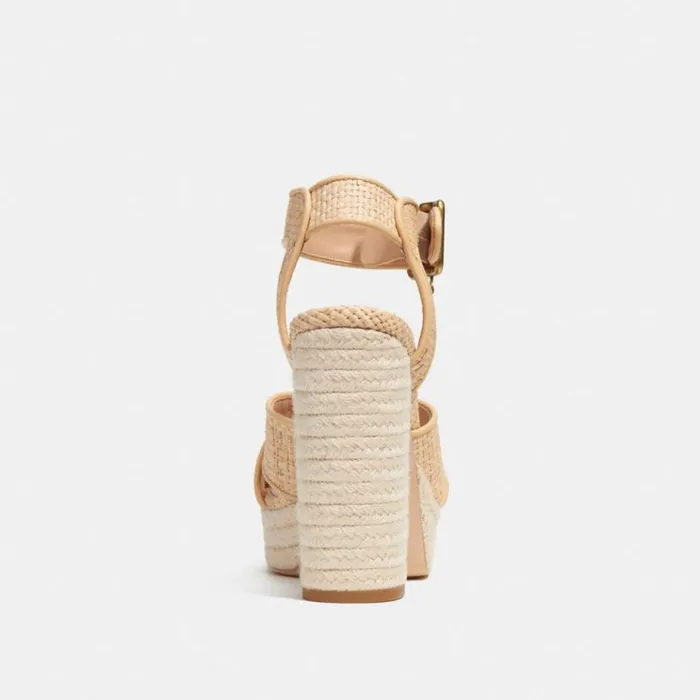 Women Heels Coach Nelly Sandal Natural