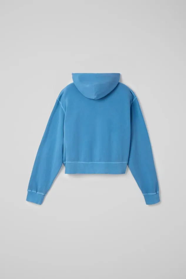 Women Hoodie Blue Organic Cotton Hoodie Camper Jersey Women Hoodie Blue Organic Cotton Hoodie Camper Jersey