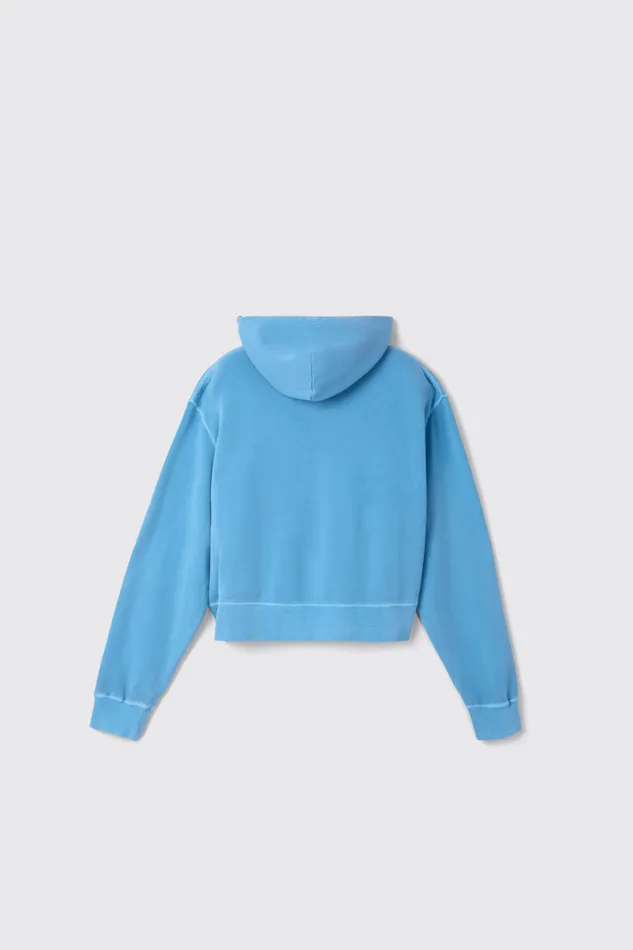 Women Hoodie Blue Organic Cotton Hoodie Camper Jersey Women Hoodie Blue Organic Cotton Hoodie Camper Jersey