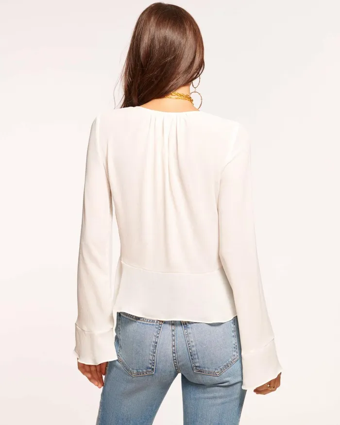 Women Isabelle Ruffle Blouse Black Ramy Brook Tops Women Isabelle Ruffle Blouse Black Ramy Brook Tops