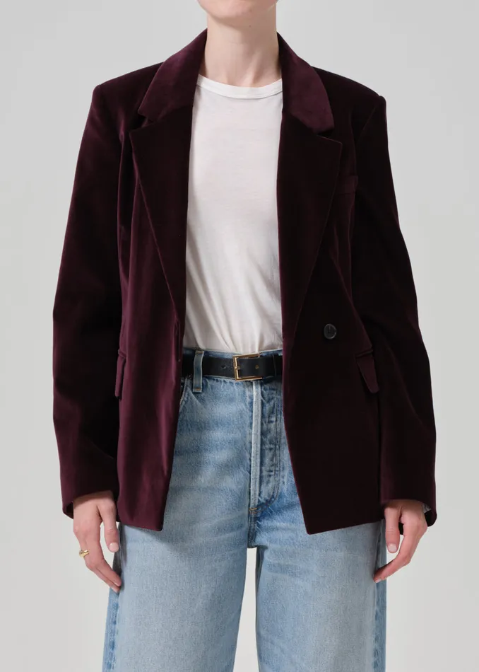 Women Jackets and Coats Citizens Of Humanity Matteau Blazer In Bordeaux