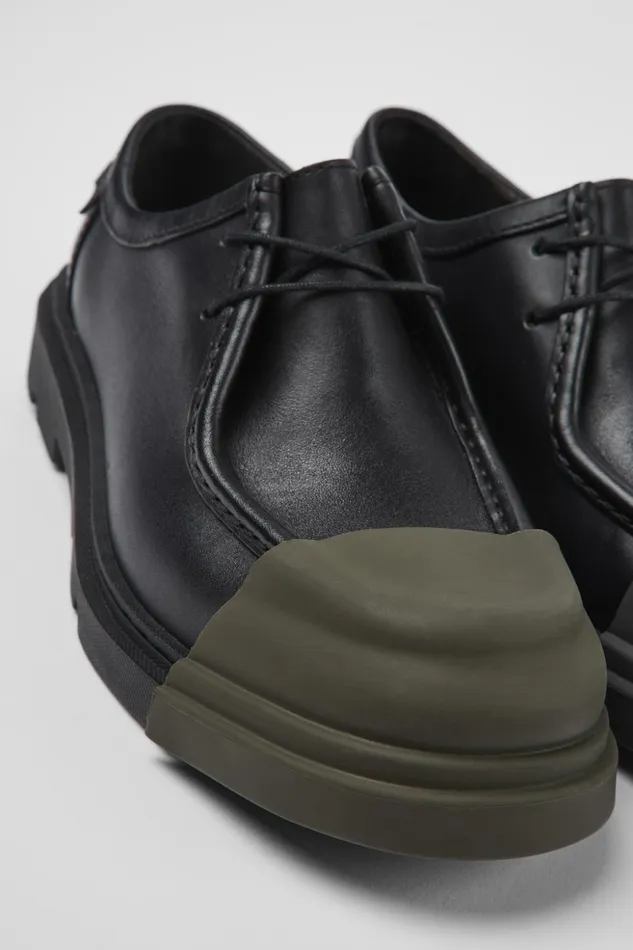 Women Junction Black Responsibly Raised Leather Shoes Camper Formal Shoes