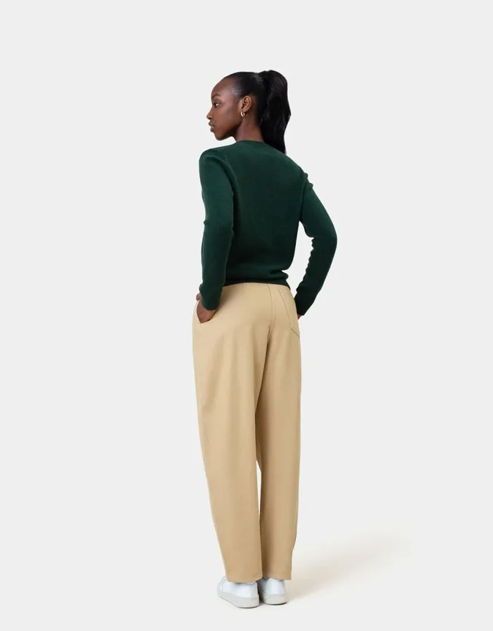 Women Knit Sweaters Colorful Standard Women Classic Merino Wool Crew Ocean Green