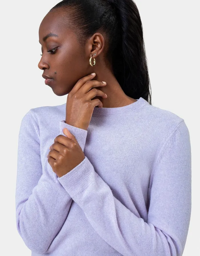 Women Knit Sweaters Colorful Standard Women Light Merino Wool Crew Dusty Olive