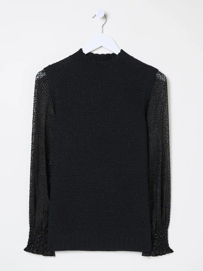 Women Knitwear Fat Face Black Piper 2 In 1 Tank Women Knitwear Fat Face Black Piper 2 In 1 Tank