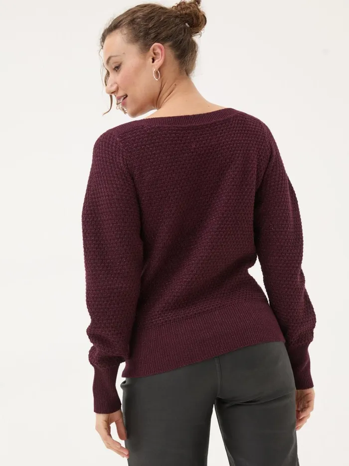 Women Knitwear Fat Face Red Lara Sparkle Jumper