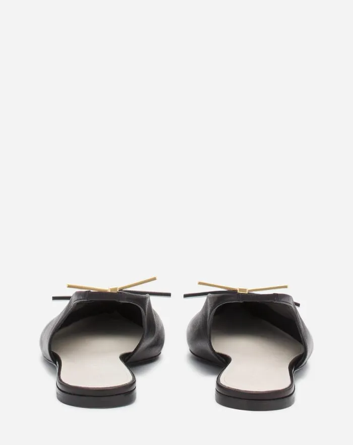 Women Lanvin Ballerinas Lanvin Bow Leather Slingback Black