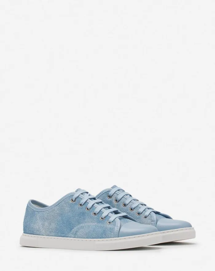Women Lanvin Sneakers Dbb1 Sneakers In Faded Denim Denim Blue Women Lanvin Sneakers Dbb1 Sneakers In Faded Denim Denim Blue