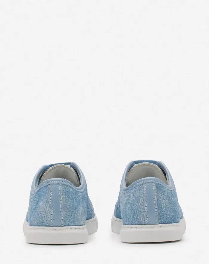 Women Lanvin Sneakers Dbb1 Sneakers In Faded Denim Denim Blue Women Lanvin Sneakers Dbb1 Sneakers In Faded Denim Denim Blue