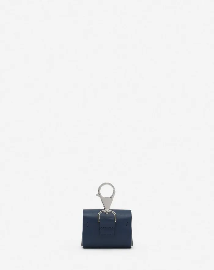Women Lanvin Wallets and Small Leather Goods Lanvin Signature Leather Case For Airpods Pro Petrol Blue Women Lanvin Wallets and Small Leather Goods Lanvin Signature Leather Case For Airpods Pro Petrol Blue