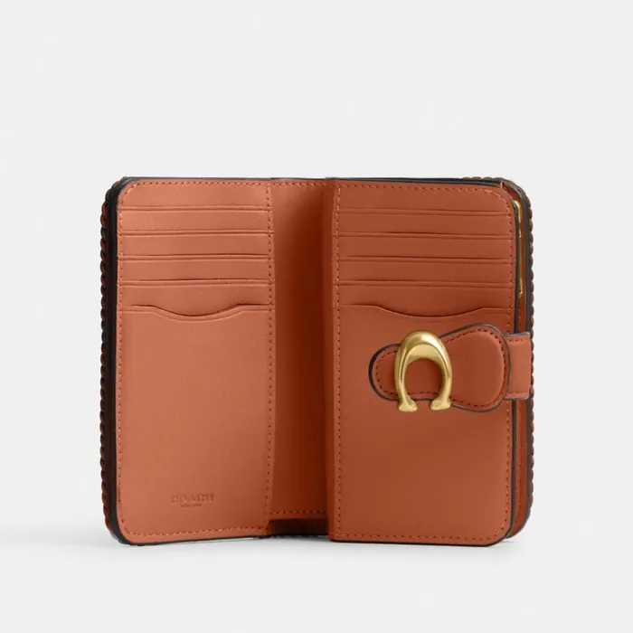 Women Large Wallets Coach Tabby Medium Wallet With Braid Brassburnished Amber Women Large Wallets Coach Tabby Medium Wallet With Braid Brassburnished Amber