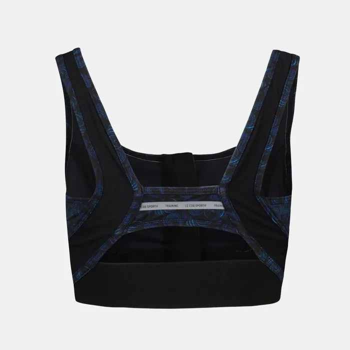 Women Le Coq Sportif Bra And Leggings Training Performance Bra All Over Bleu Perf