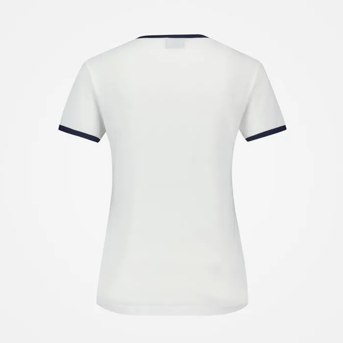 Women Le Coq Sportif Tshirts Polos Shirts And Tops Tennis TShirt New Optical Whitedress Blues