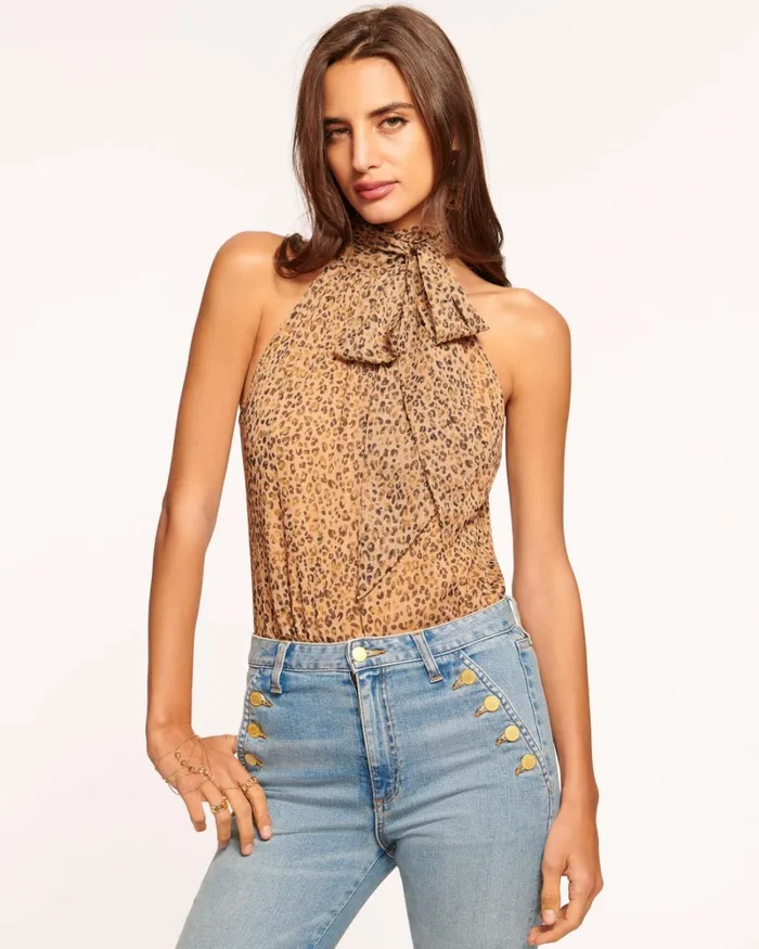 Women Lori High Neck Tank Top Slate Grey Ramy Brook Tops Women Lori High Neck Tank Top Slate Grey Ramy Brook Tops