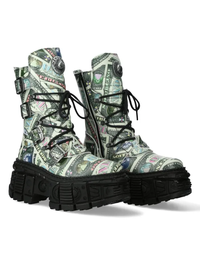 Women MWall028bC3 New Rock Military