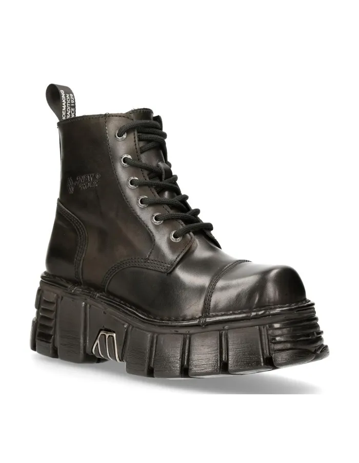 WomenMen Ankle Boot Metallic MMili210nC2 New Rock Boots WomenMen Ankle Boot Metallic MMili210nC2 New Rock Boots