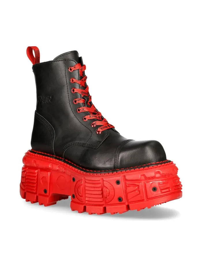 WomenMen Boot Black Imperfect MMili083cC48 New Rock Boots WomenMen Boot Black Imperfect MMili083cC48 New Rock Boots