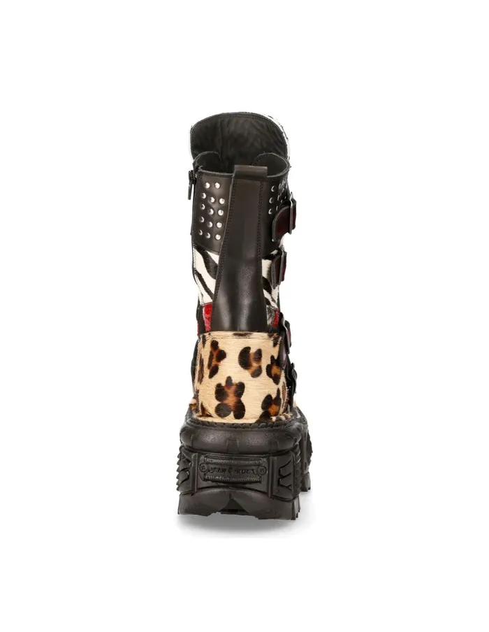 WomenMen Boot Imperfect MMet008C1 New Rock Booties WomenMen Boot Imperfect MMet008C1 New Rock Booties