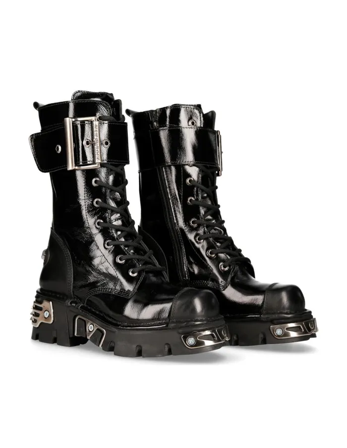 WomenMen Boot Metallic M312S6 New Rock Boots