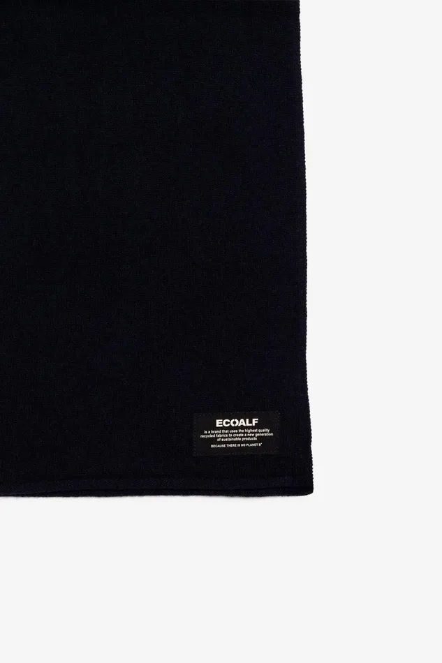 WomenMen Dark Grey Thick Scarf Ecoalf Hats And Scarves