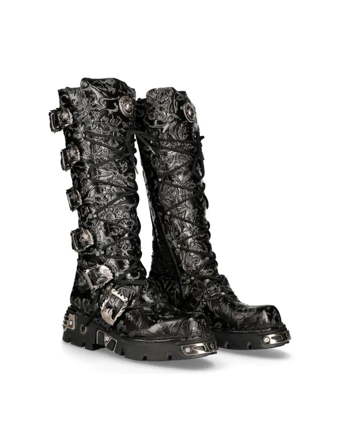 WomenMen High Boot Metallic M272Cz19 New Rock High Boots