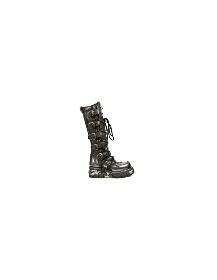 WomenMen High Boot Metallic M308R4 New Rock High Boots