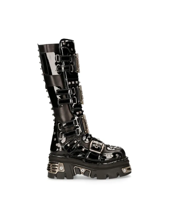 WomenMen High Boot Metallic M800C1 New Rock High Boots WomenMen High Boot Metallic M800C1 New Rock High Boots